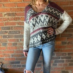 Free People heavy knit sweater hardly worn!!!